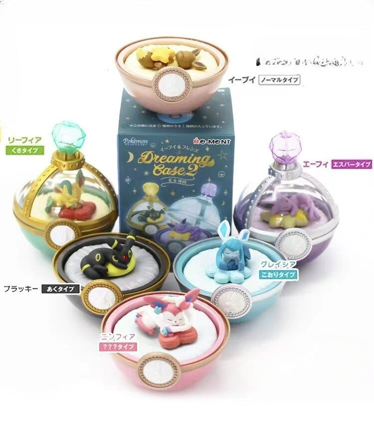 Model Kit Umbreon - กล่องสุ่มโปเกมอน อีวุยและผองเพื่อน ดรีมมิ่ง เคส 2 โปเกบอล