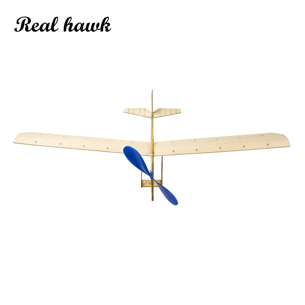 Model Kit Plane - ชุดเครื่องบินยางรัด STEM, ของเล่นเครื่องร่อนไม้ DIY สำหรับเด็กเรียนรู้วิทยาศาสตร์, โครงการสร้างแบบจำลองวินเทจยุค