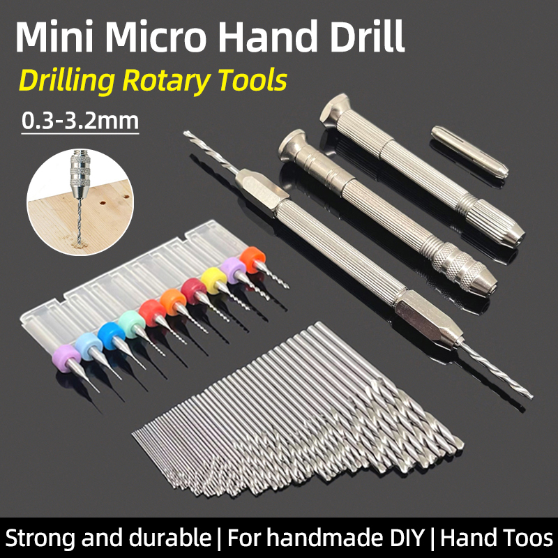 Pin Vice Micro - Mini Micro 0.3-3.2 มม.เจาะมือคู่ Pin Vise