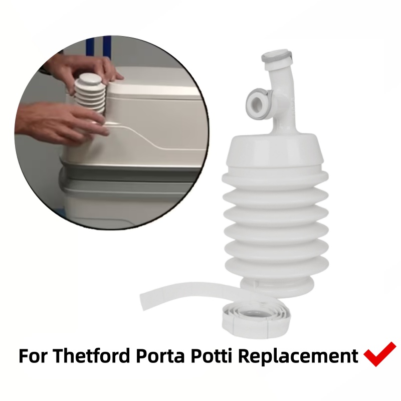 Model Kit New - ชุดซ่อมปั๊มน้ำแบบกดสำหรับเปลี่ยนอะไหล่ Thetford Porta Potti รุ่น 165/145/365/345/335