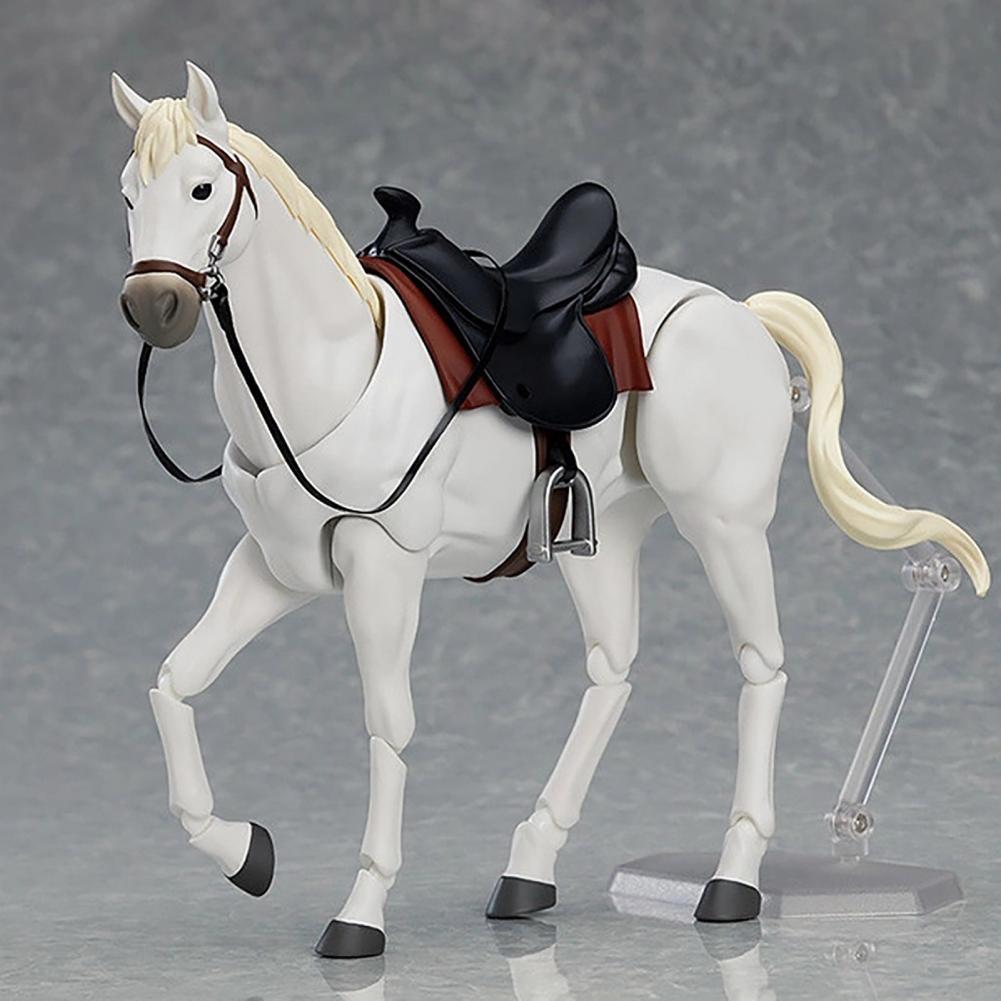 Model Kit Horse - ของเล่นม้าพร้อมข้อต่อที่ขยับได้ โมเดลม้าพีวีซีพร้อมข้อต่อที่ขยับได้ จำลองม้าขนาดเล็ก ของสะสมตกแต่ง