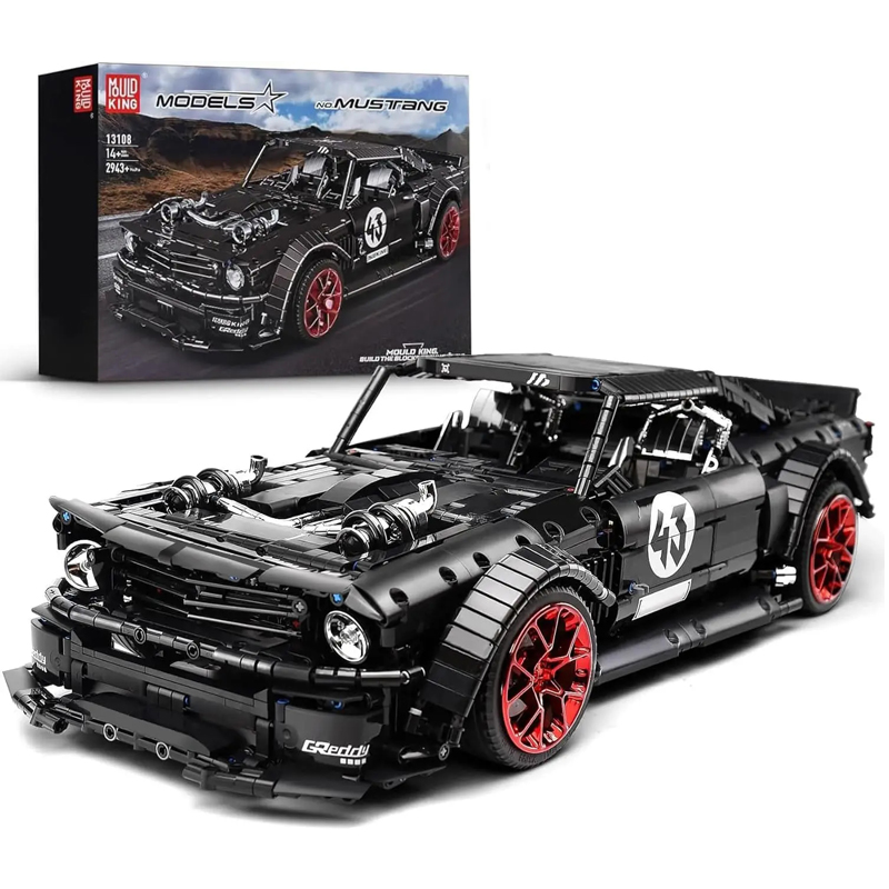 Plastic Model Paint - ตัวต่อ Mould King 13108 Mustang รถบล็อก