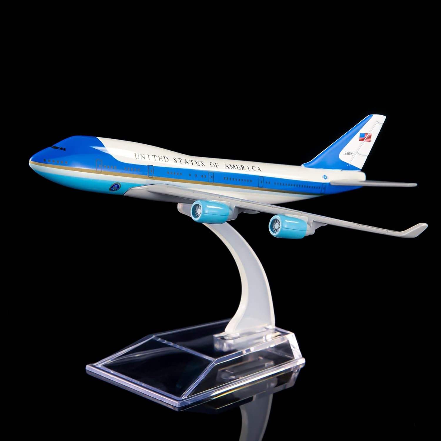 Model Kit Plane - 1/400 สเกล 16 ซม. แอร์ฟอร์ซวัน B747