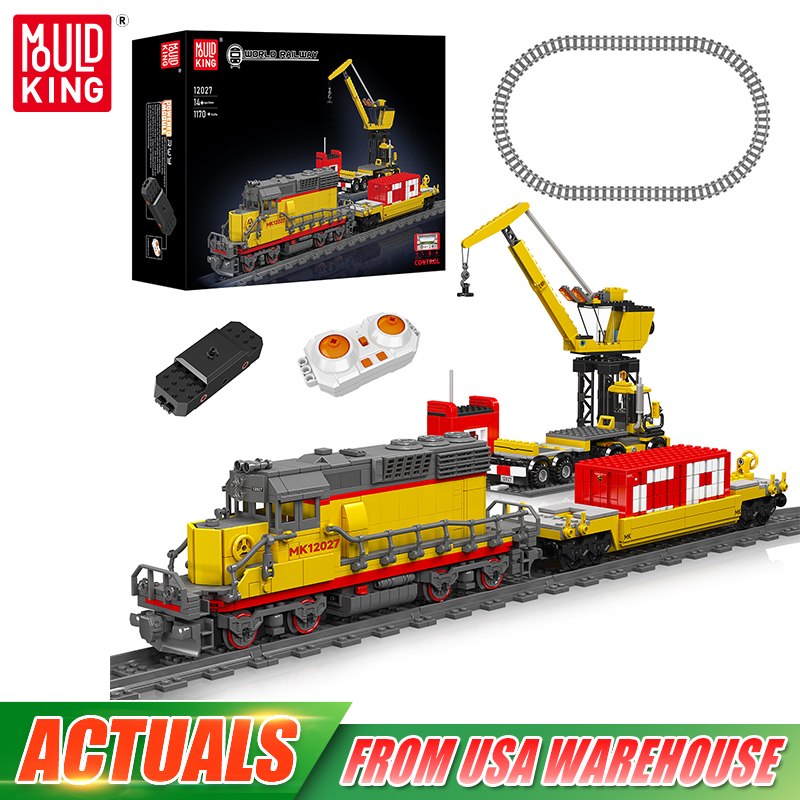 Plastic Model Paint - ตัวต่อ Mould King 12027 รถไฟเทคนิค ชุดตัวต่อรถจักรดีเซล