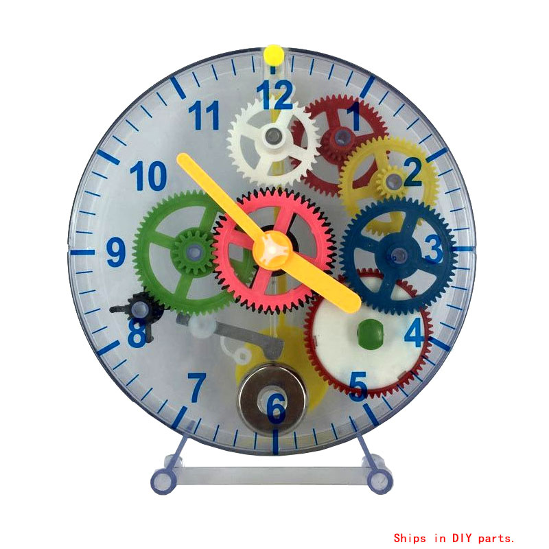 Model Kit Regus - DIY ประกอบ Clockwork นาฬิการุ่นปริศนาของเล่น DIY นาฬิกาเกียร์การสอนนาฬิกา
