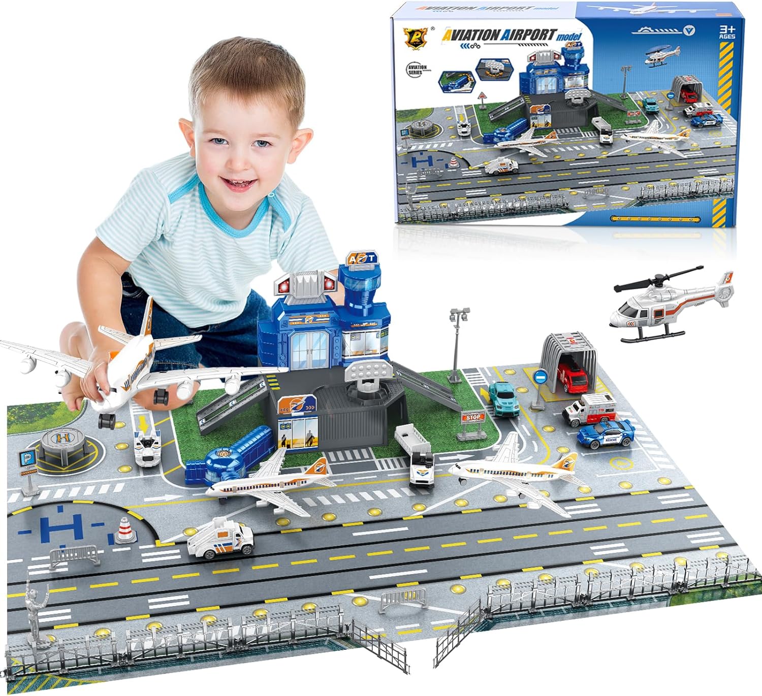 ชุดของเล่นฉากสนามบินสำหรับเด็ก - Model Kit Plane บทวิจารณ์และราคา