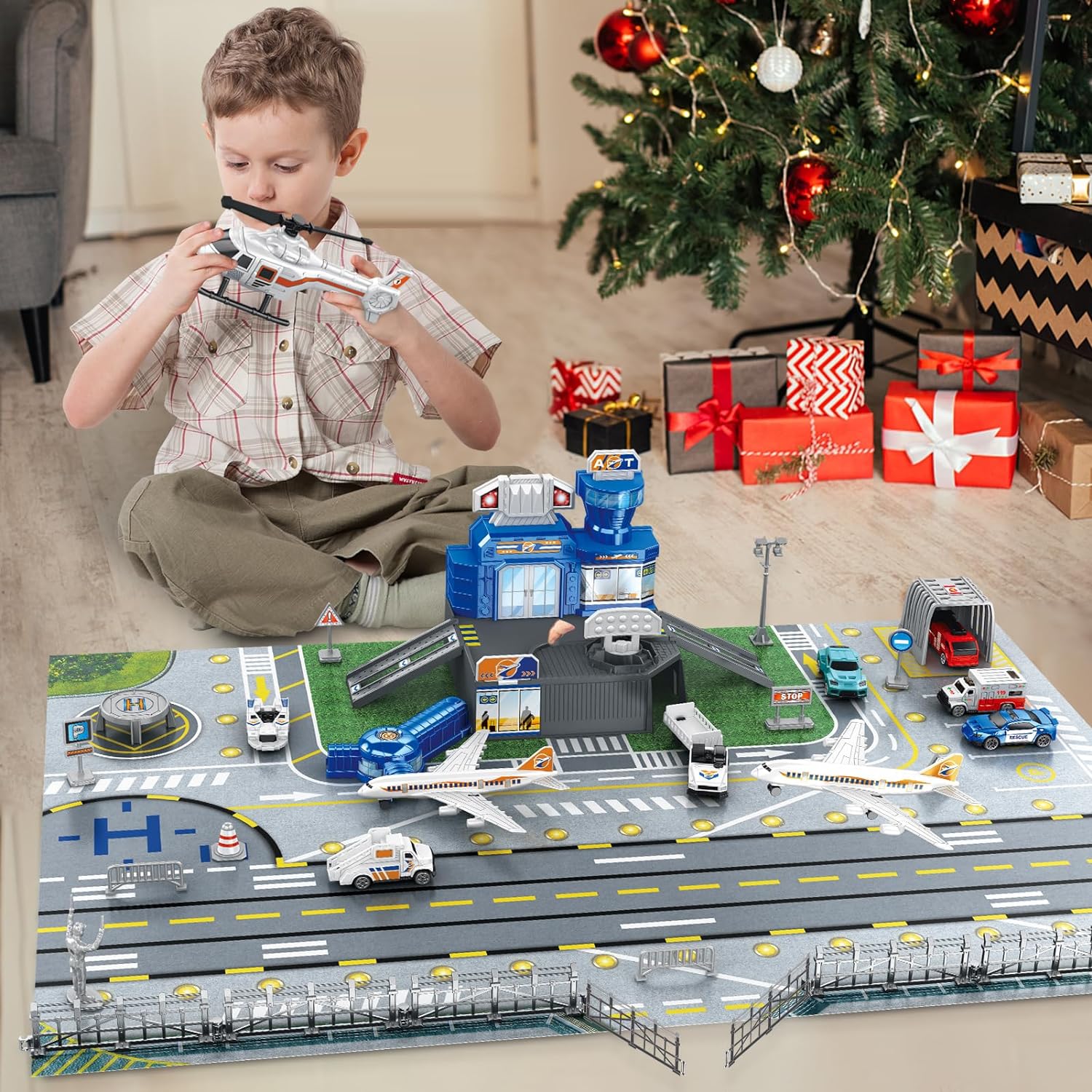 ชุดของเล่นฉากสนามบินสำหรับเด็ก - Model Kit Plane บทวิจารณ์และราคา