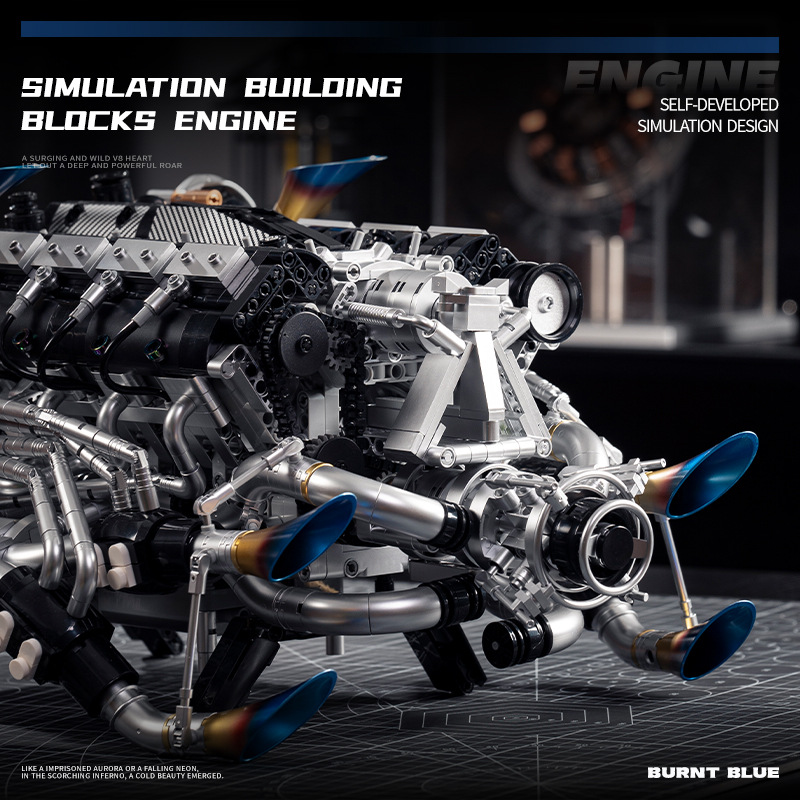 ชุดบล็อกประกอบเครื่องยนต์ V8 ซ - Model Kit V8 Engine บทวิจารณ์และราคา