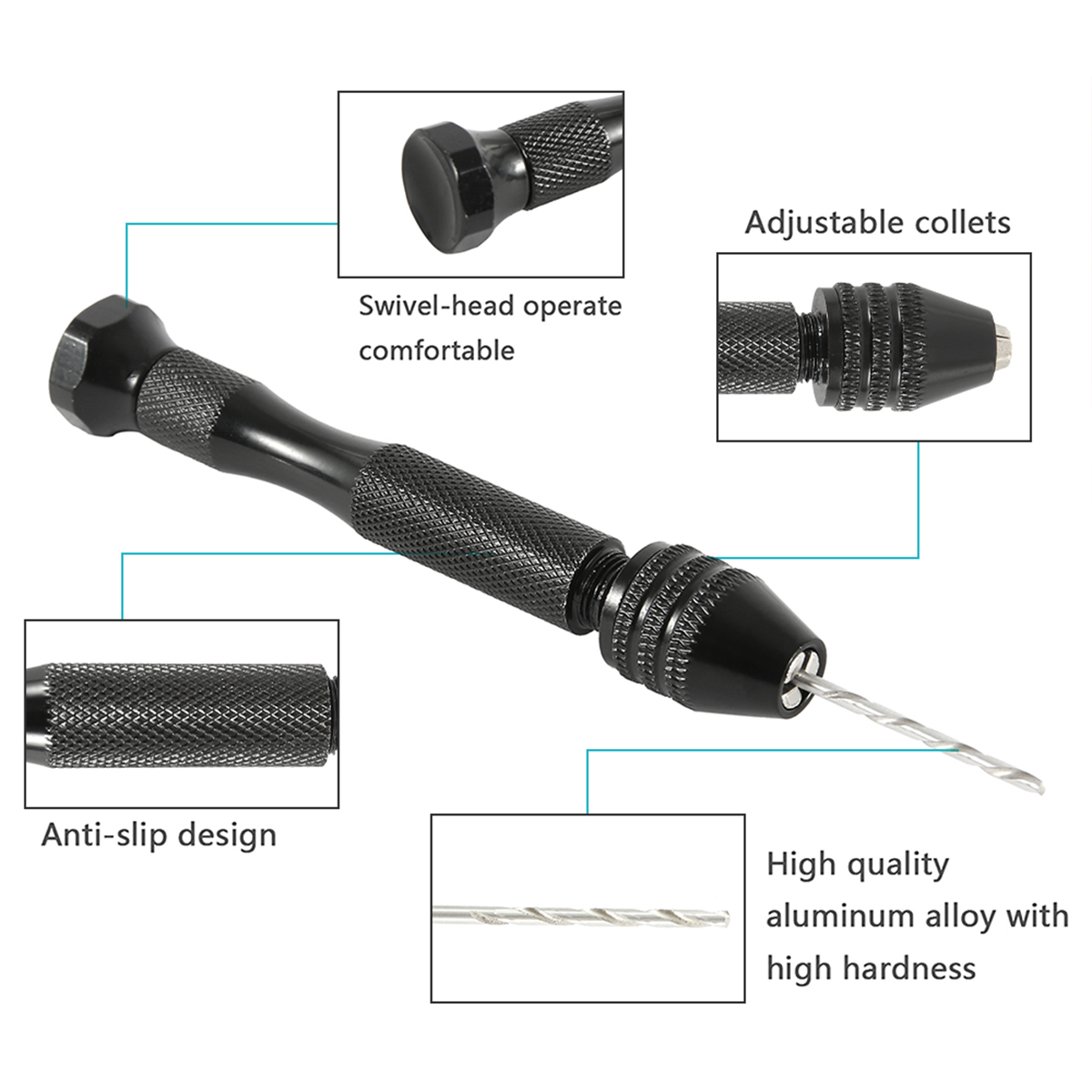 49 ชิ้น Twist เจาะมือชุด Bit M - Pin Vice Micro บทวิจารณ์และราคา