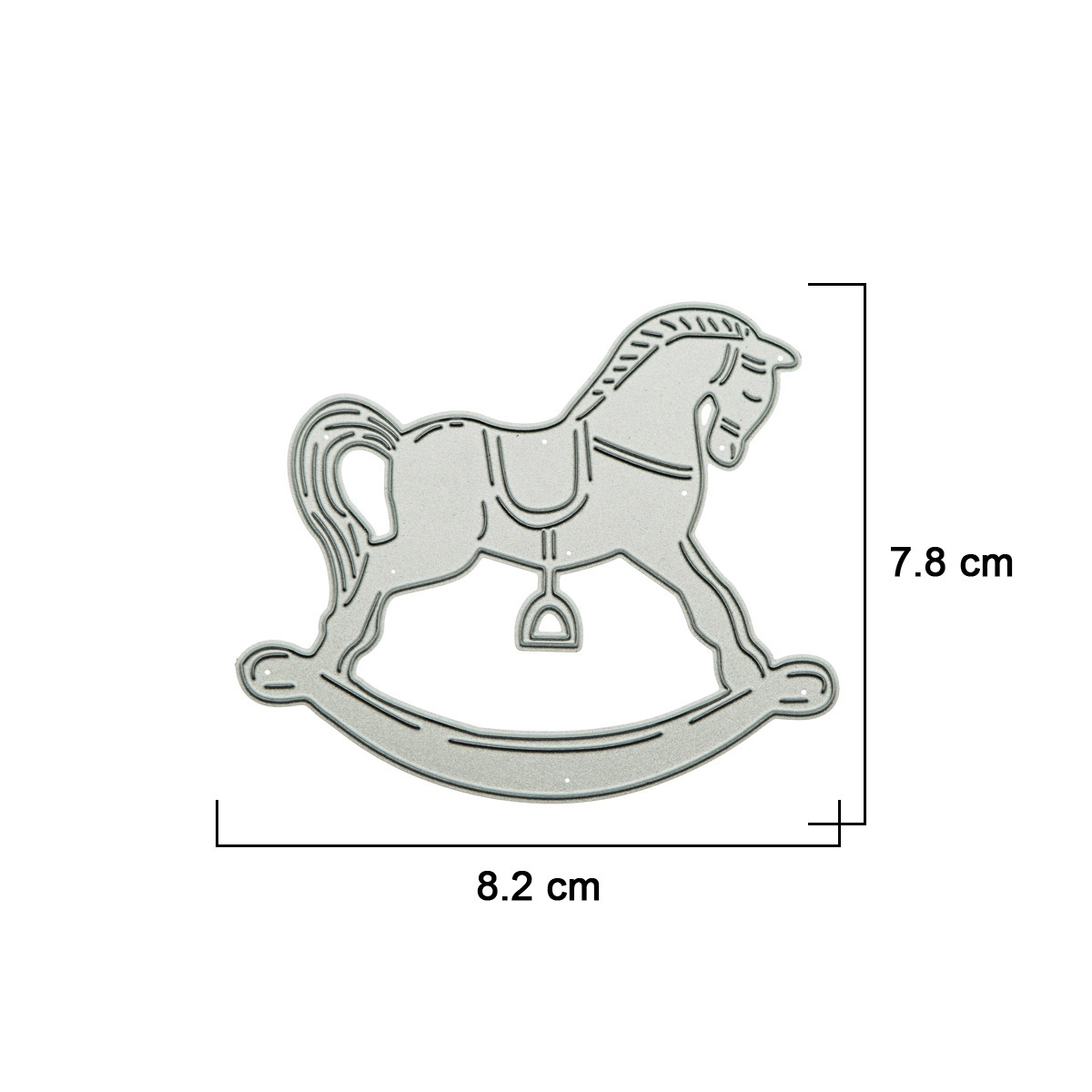 โลหะที่ตัดลายกระดาษ Scrapbooki - Model Kit Horse บทวิจารณ์และราคา