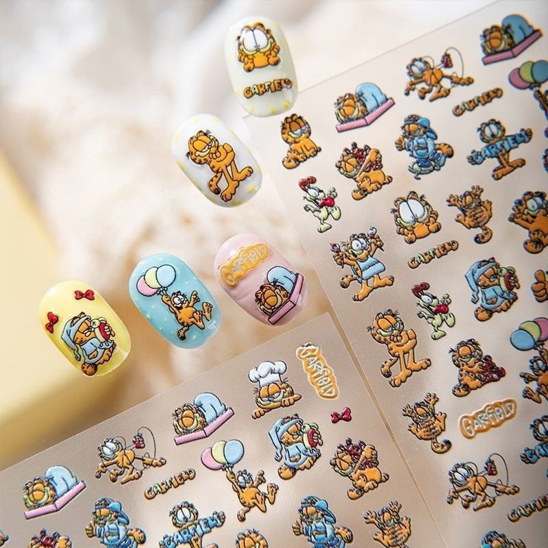 สติกเกอร์ตกแต่งเล็บลายการ์ฟิลด - Model Kit New บทวิจารณ์และราคา