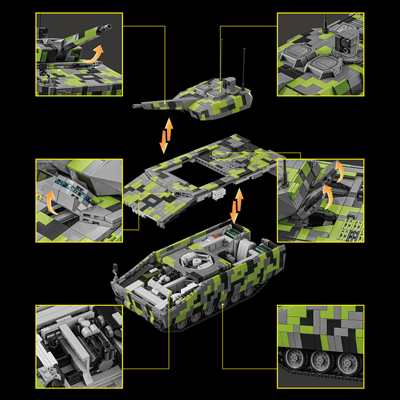 ชุดของเล่นตัวต่อรถถัง KF-41 LY - Model Kit Lynx บทวิจารณ์และราคา