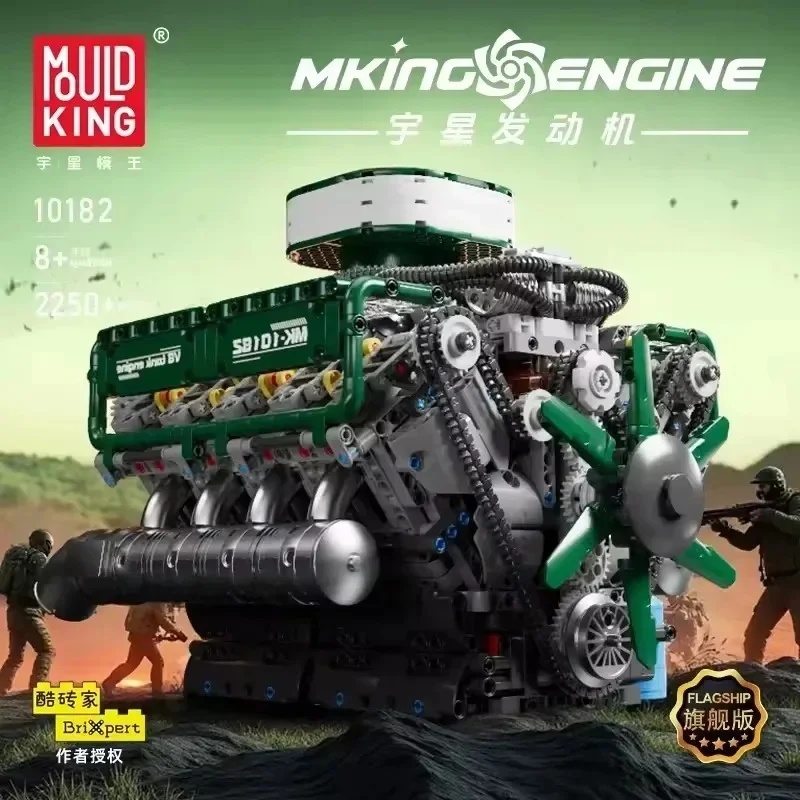 2250 ชิ้น โมลด์คิง 10182 ชุดปร - Model Kit V8 Engine บทวิจารณ์และราคา