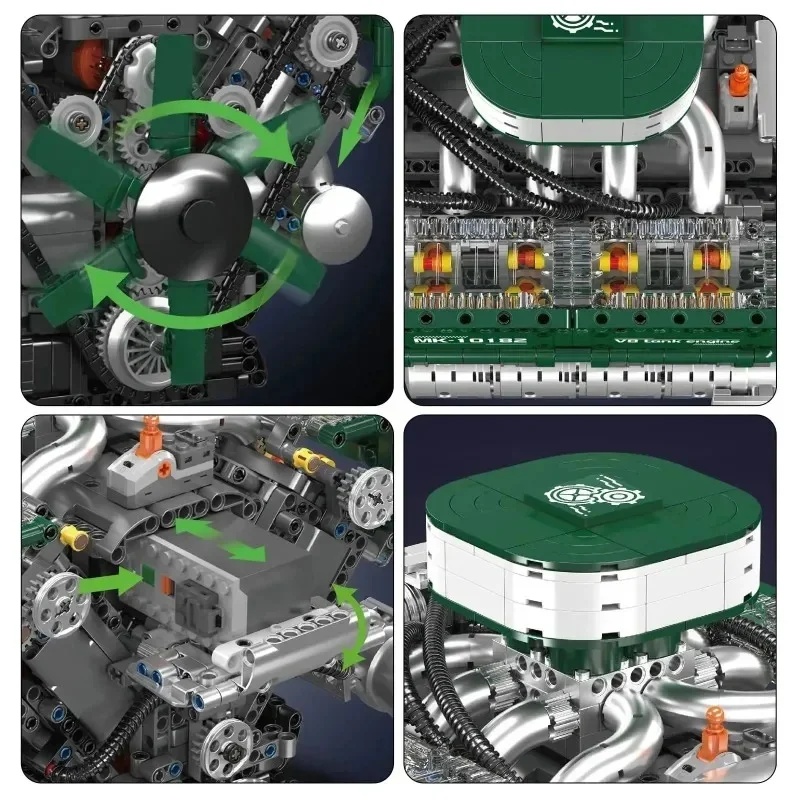 2250 ชิ้น โมลด์คิง 10182 ชุดปร - Model Kit V8 Engine บทวิจารณ์และราคา