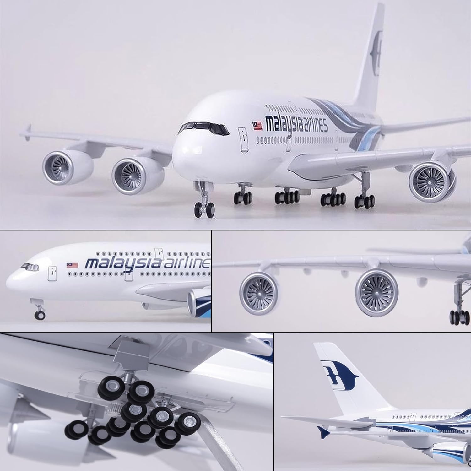 1:160 สเกลมอลเซียแอร์ไลน์ A380 - Model Kit Plane บทวิจารณ์และราคา